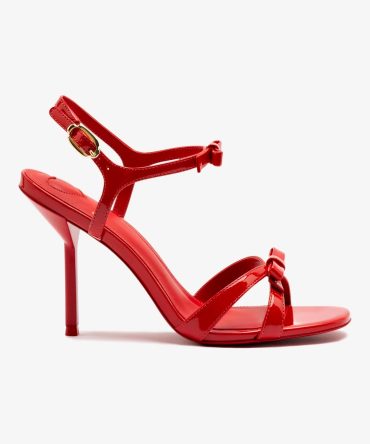 Brooks Sandal In Scarlet Patent Leather