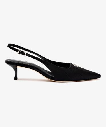Maxine Pump In Black Fabric