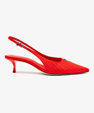 Maxine Pump In Red Fabric