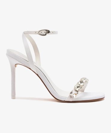 Calypso Sandal In White Fabric