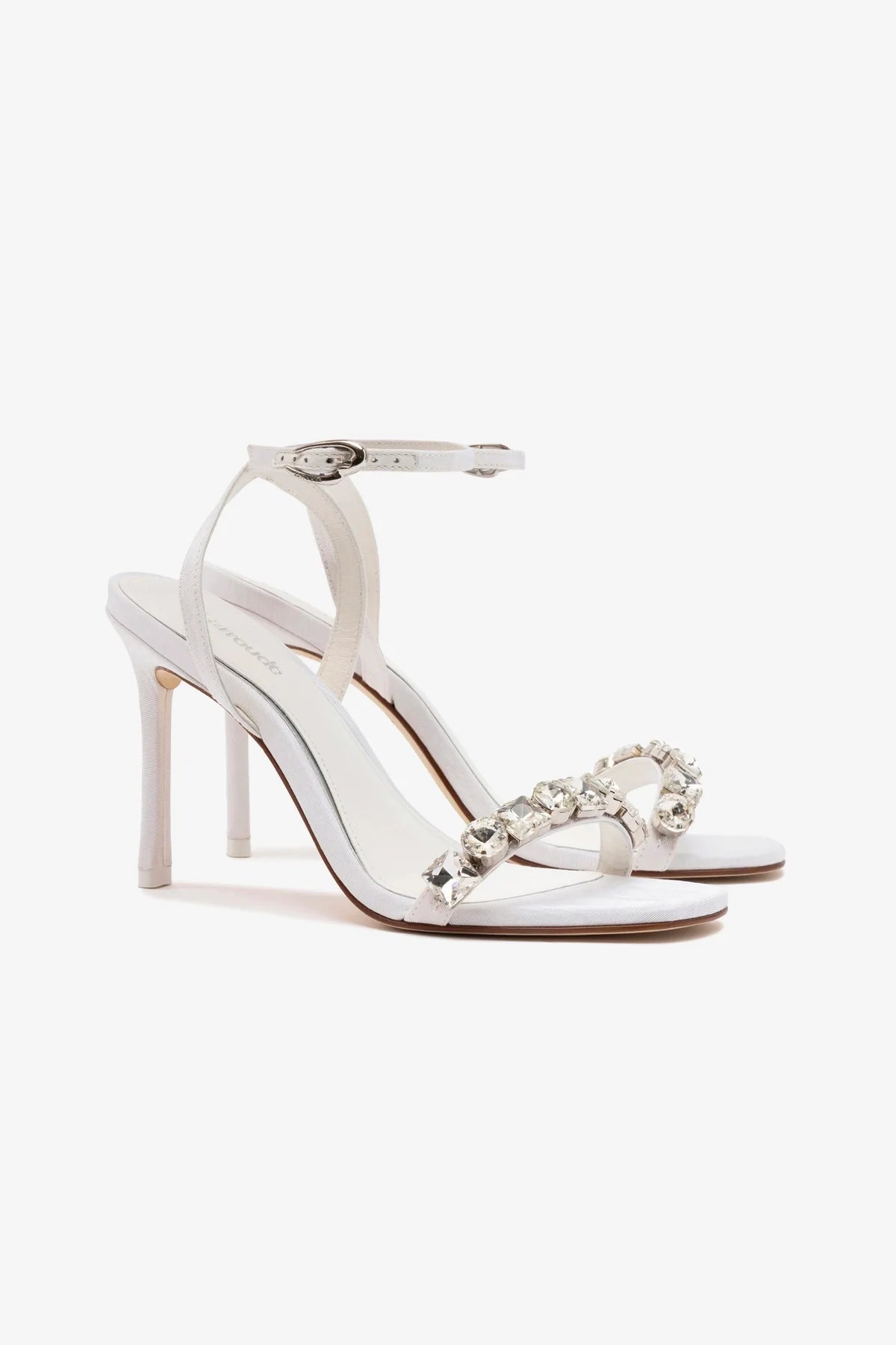 Calypso Sandal In White Fabric - Image 2