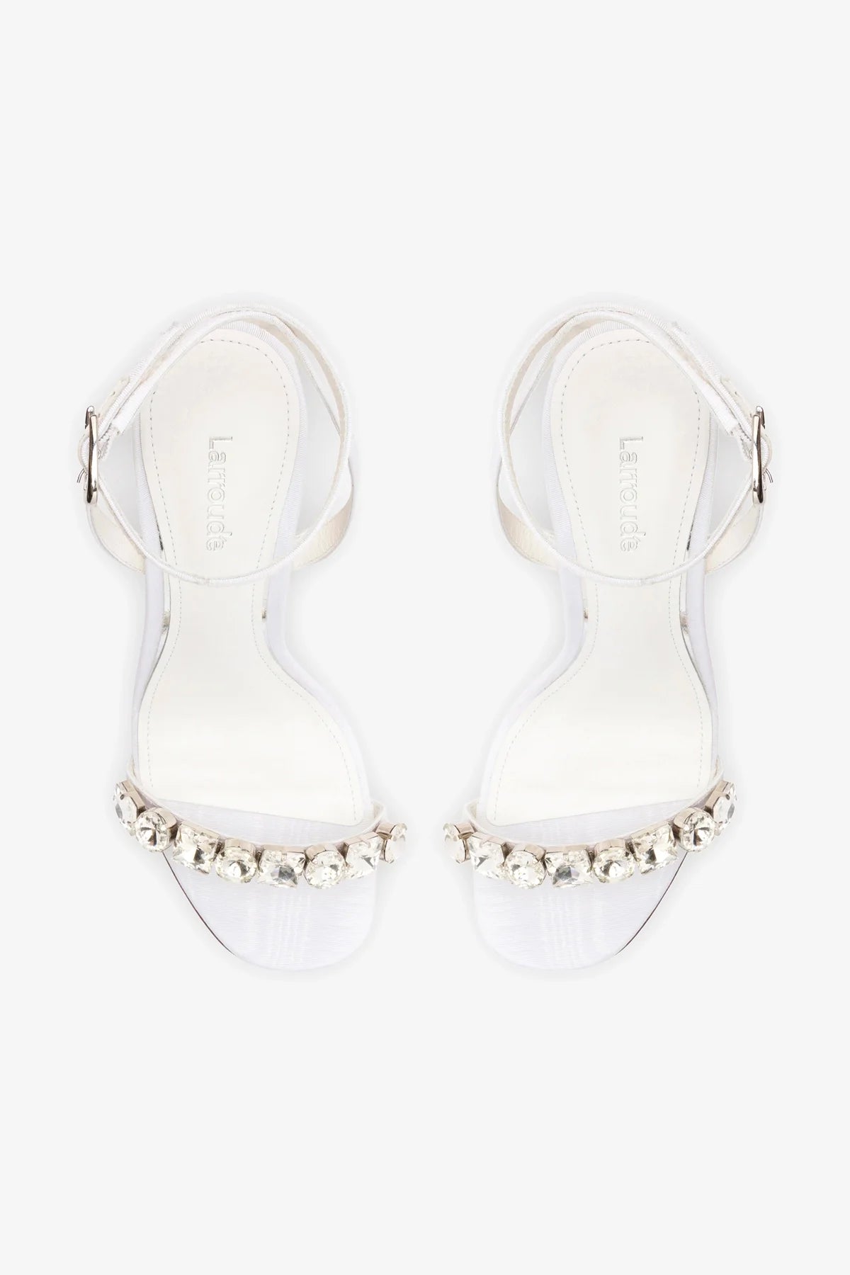 Calypso Sandal In White Fabric - Image 3