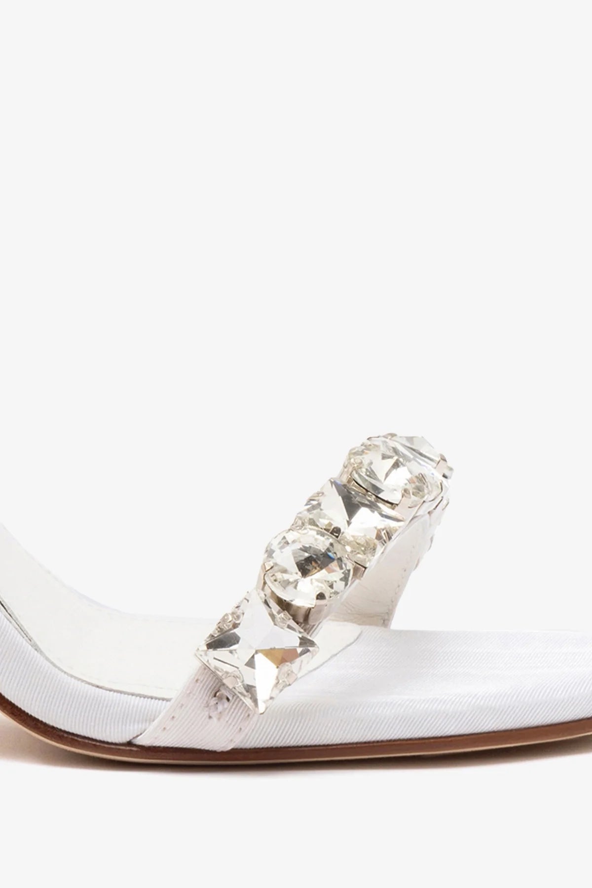 Calypso Sandal In White Fabric - Image 4