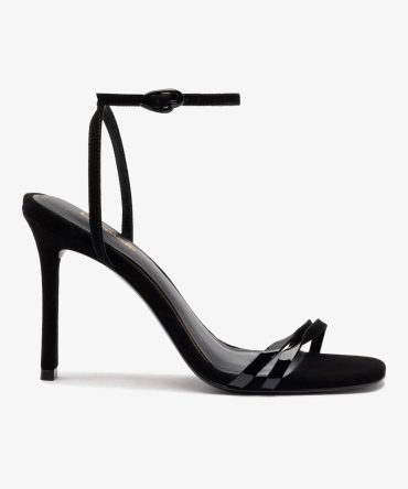 Vesper Sandal In Black Suede