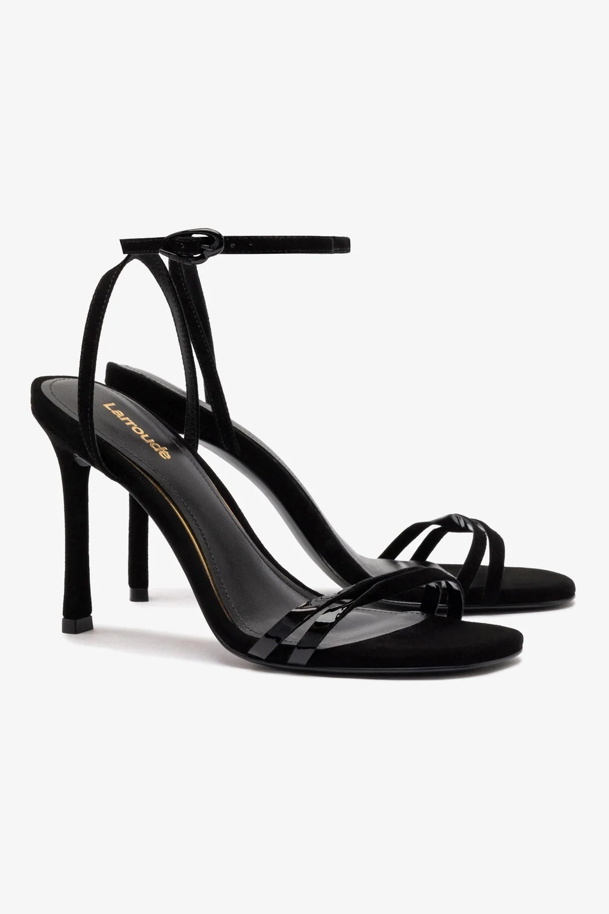Vesper Sandal In Black Suede - Image 2