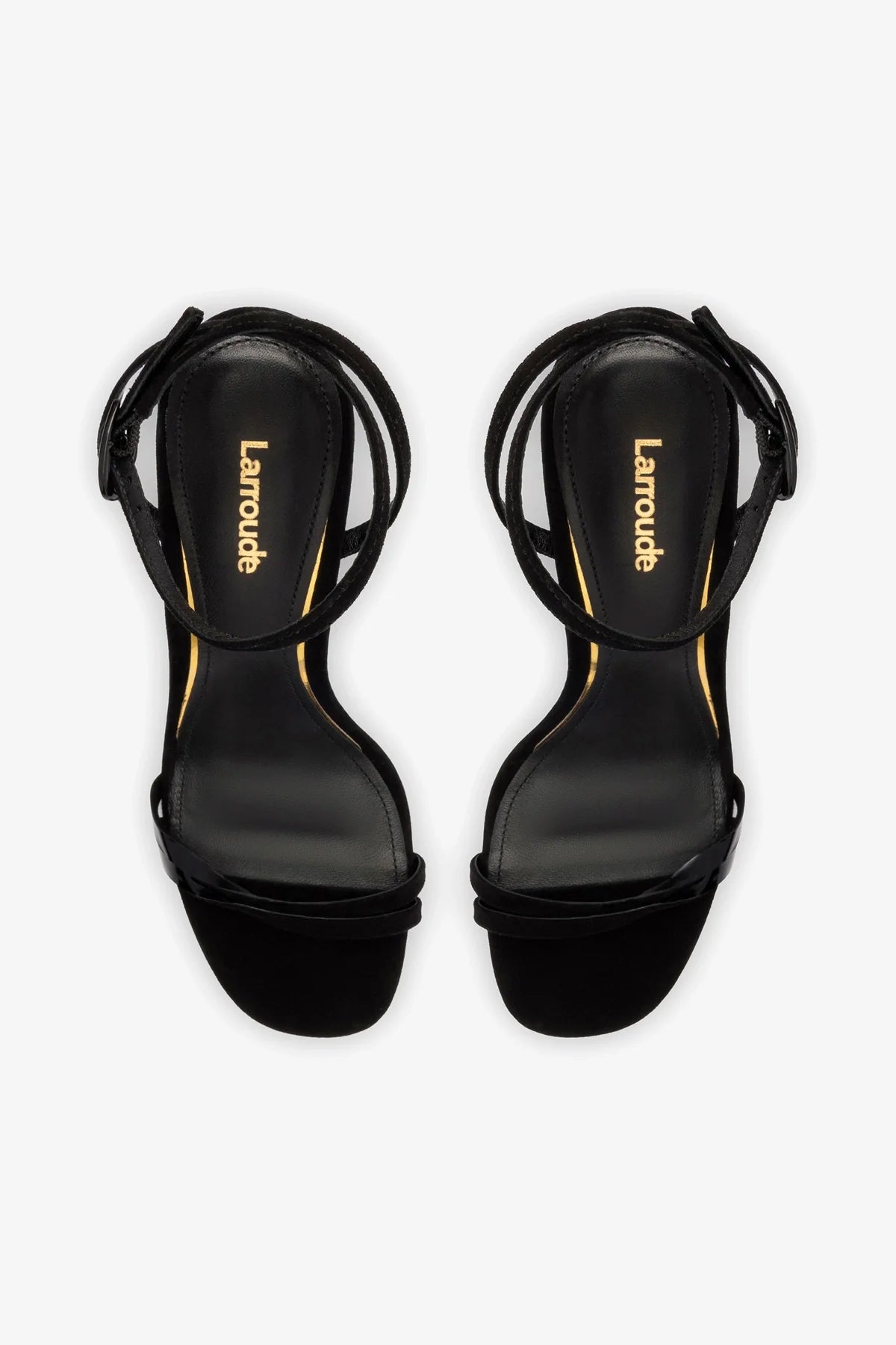 Vesper Sandal In Black Suede - Image 3