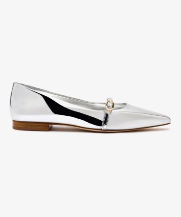Irene Flat In Silver Specchio