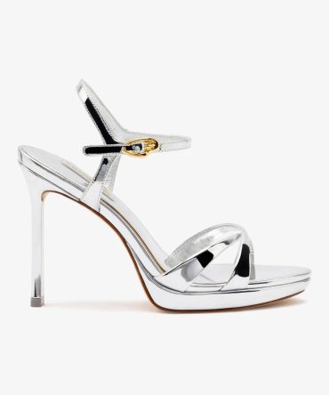 Angelina Sandal In Silver Specchio