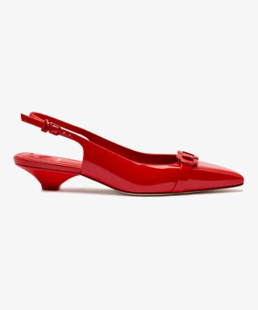 Franca Pump In Scarlet Patent Leather