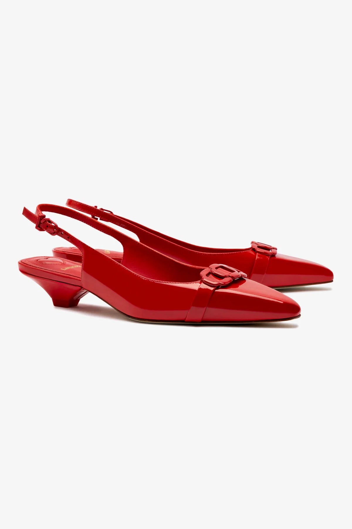 Franca Pump In Scarlet Patent Leather - Image 2