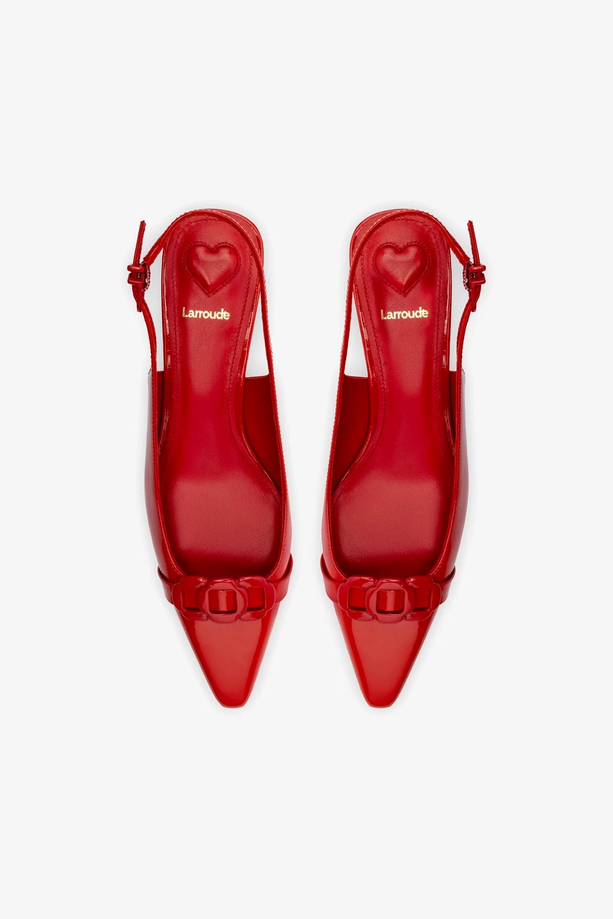 Franca Pump In Scarlet Patent Leather - Image 3