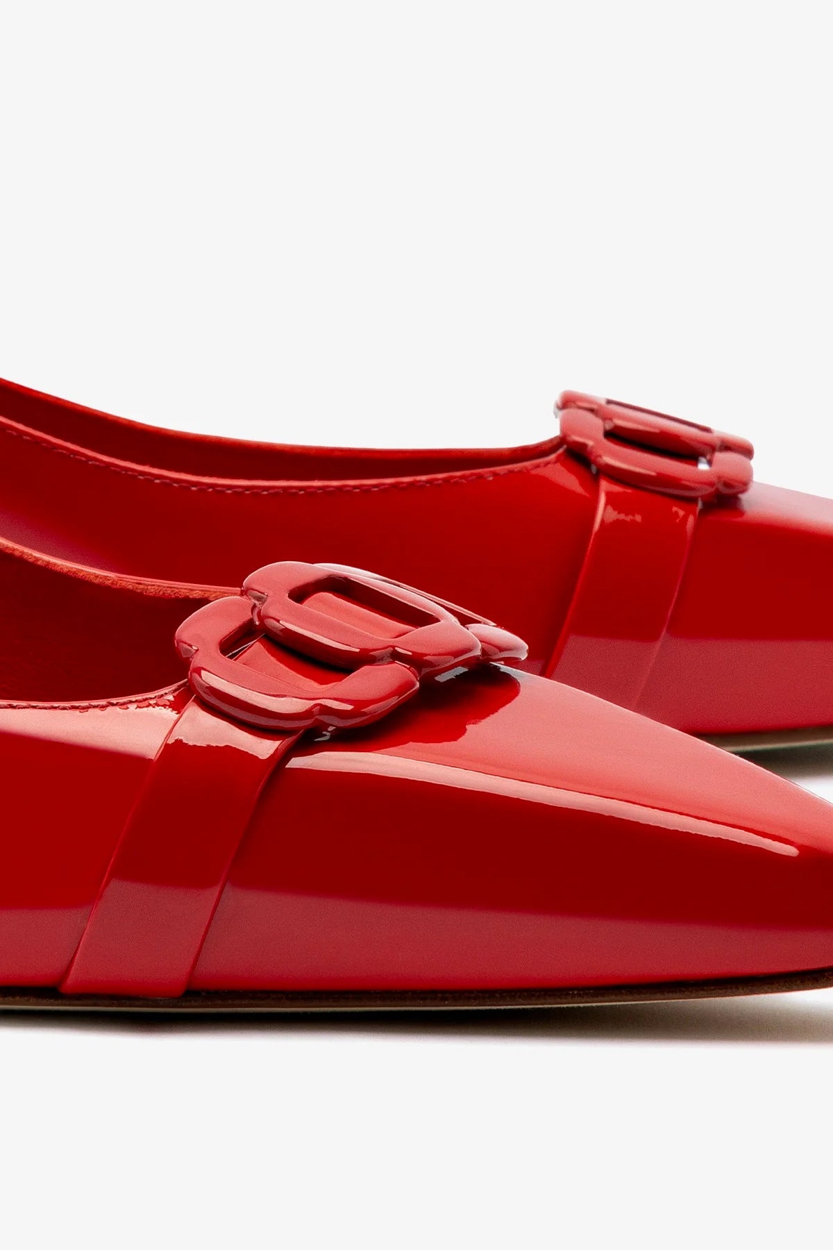 Franca Pump In Scarlet Patent Leather - Image 4
