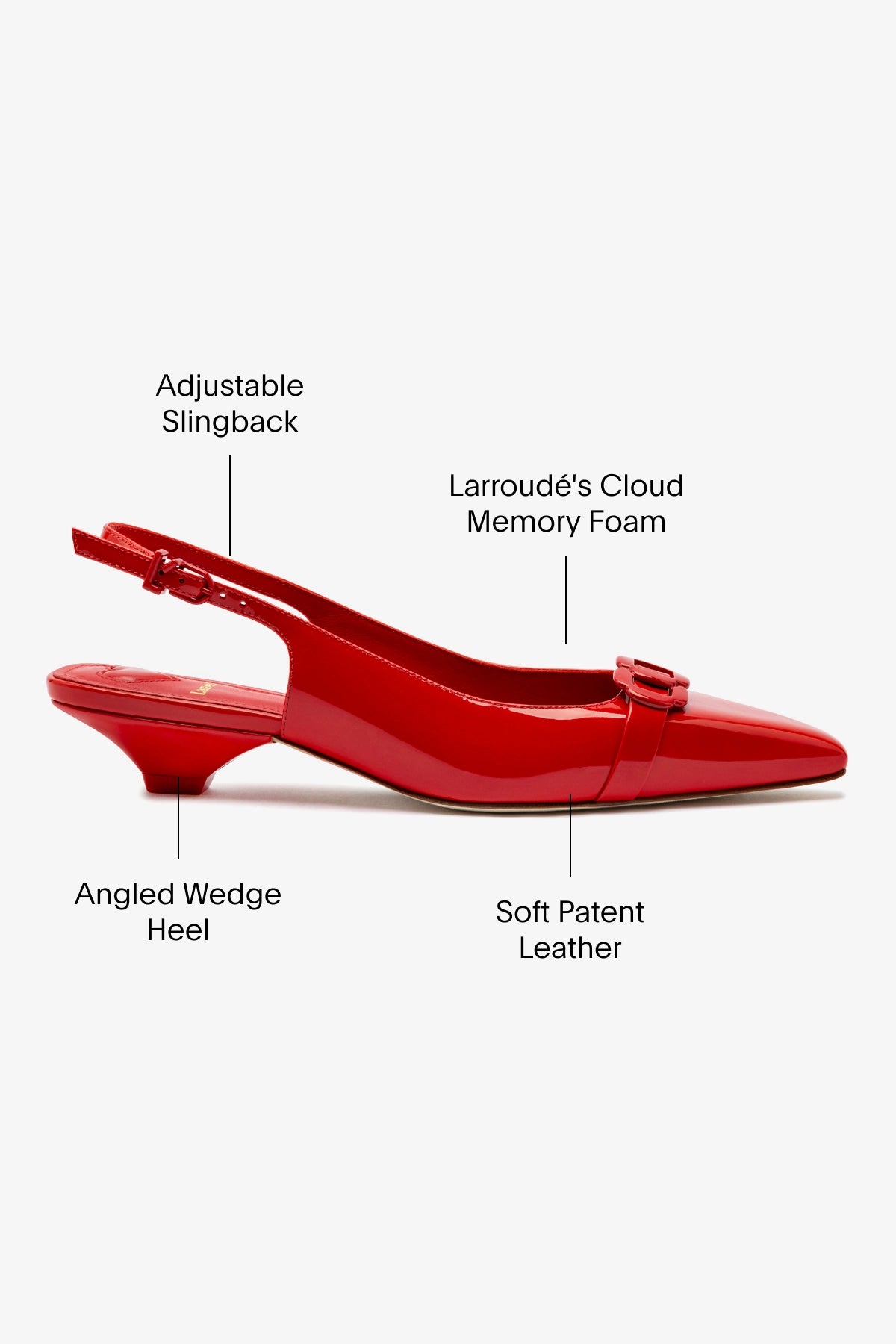 Franca Pump In Scarlet Patent Leather - Image 6