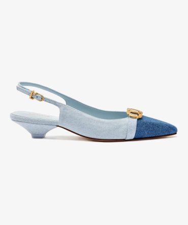 Franca Pump In Blue Denim