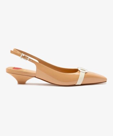 Franca Pump In Tan Patent Leather