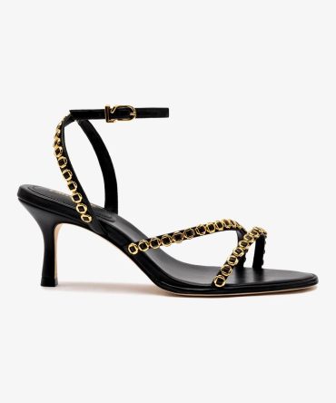 Milanina Mini Sandal In Black Leather