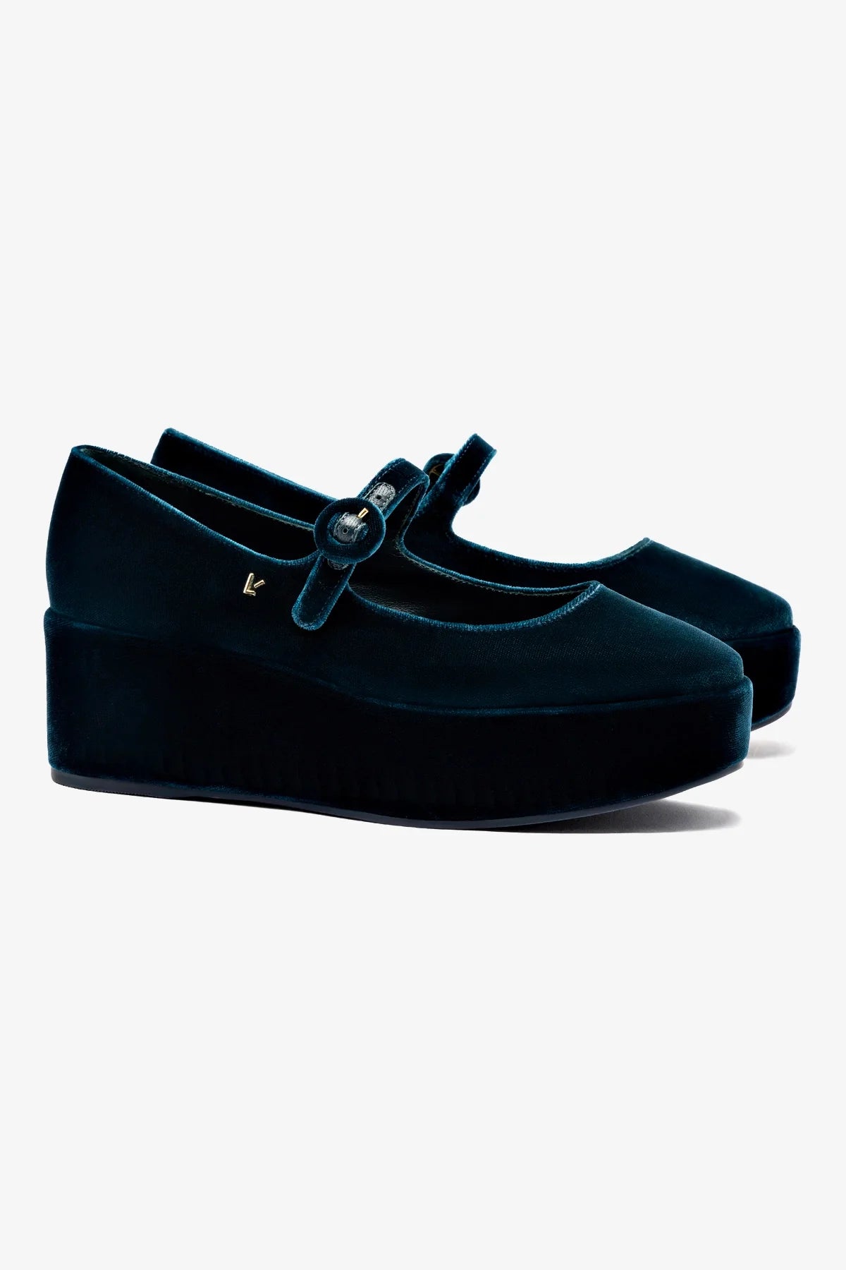 Blair Flatform In Deepsea Velvet - Image 2