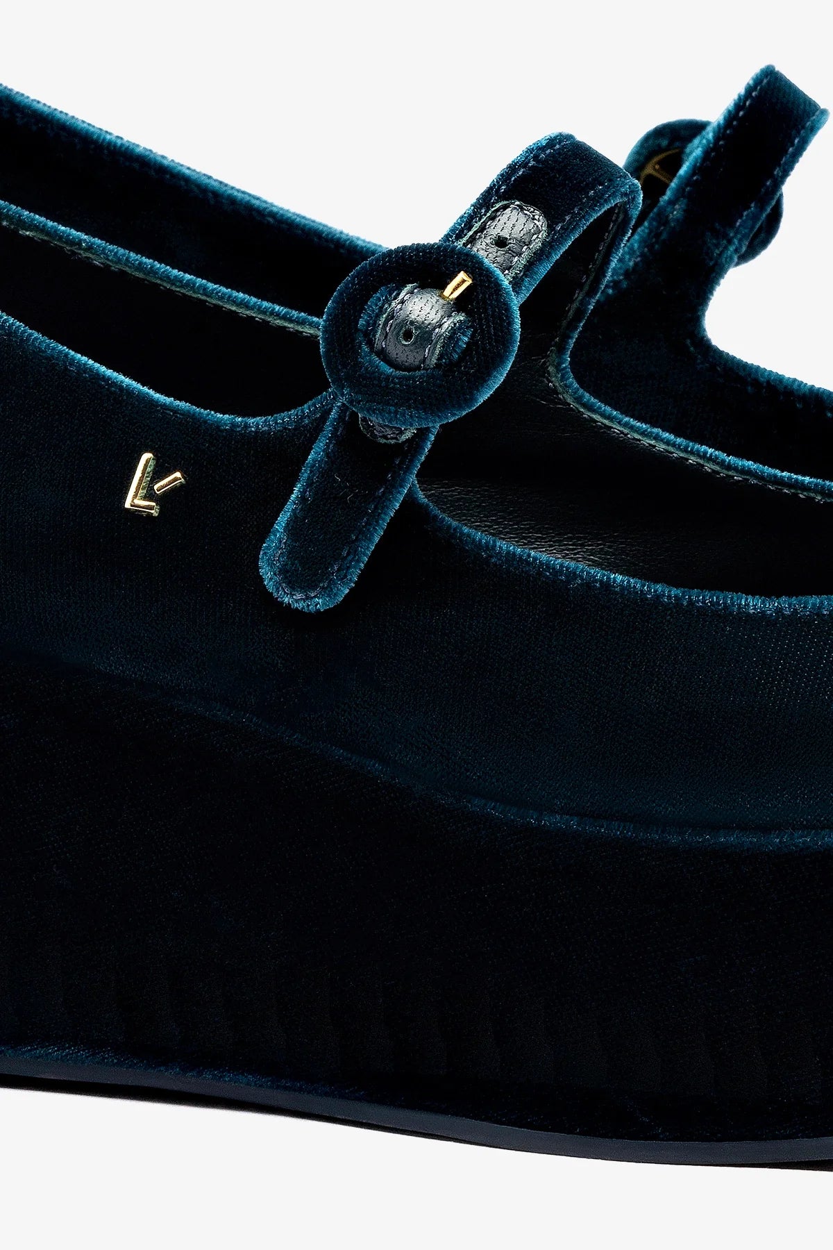 Blair Flatform In Deepsea Velvet - Image 4