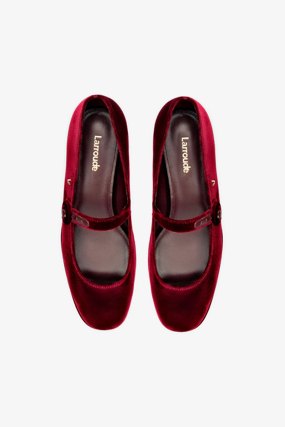 Blair Flatform In Wine Velvet - Image 3