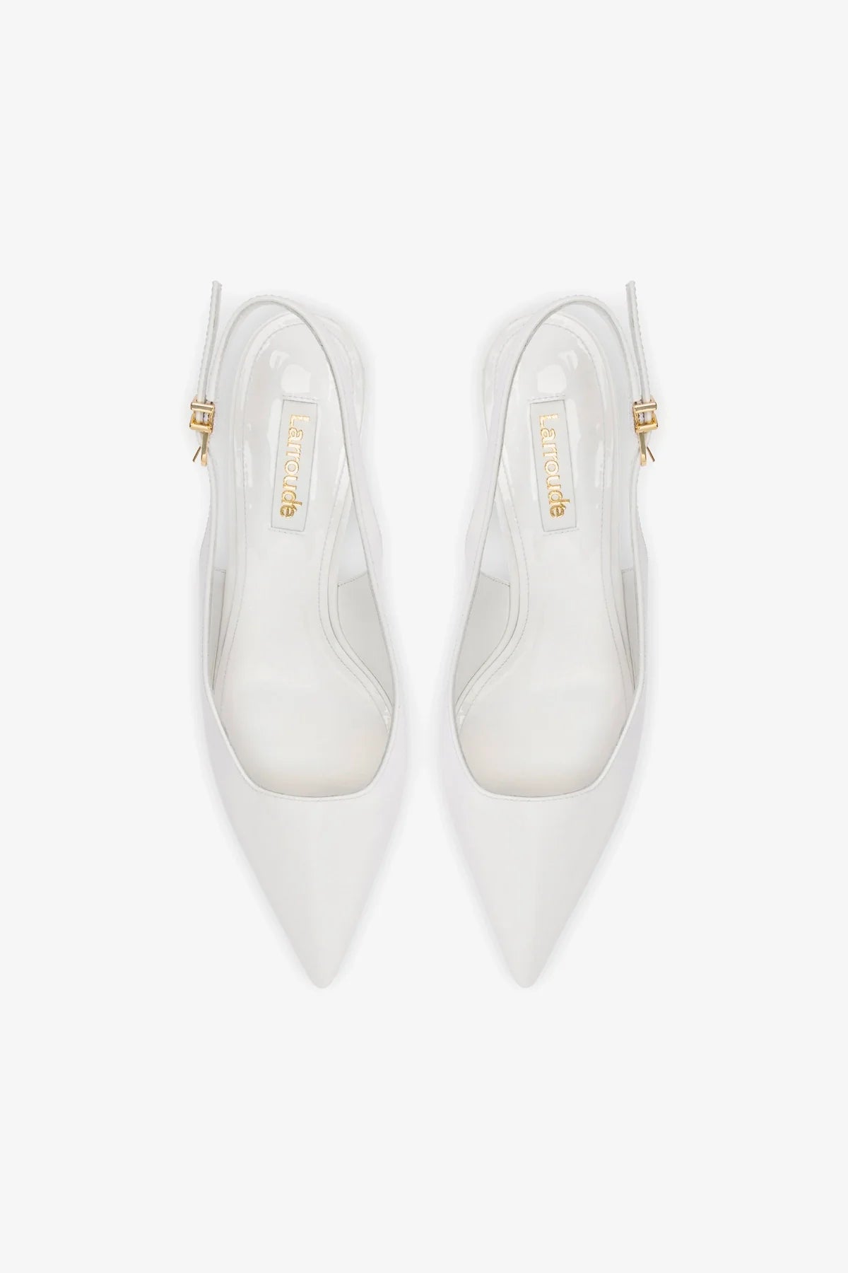 Loulou Pump In White Patent Leather - Image 3
