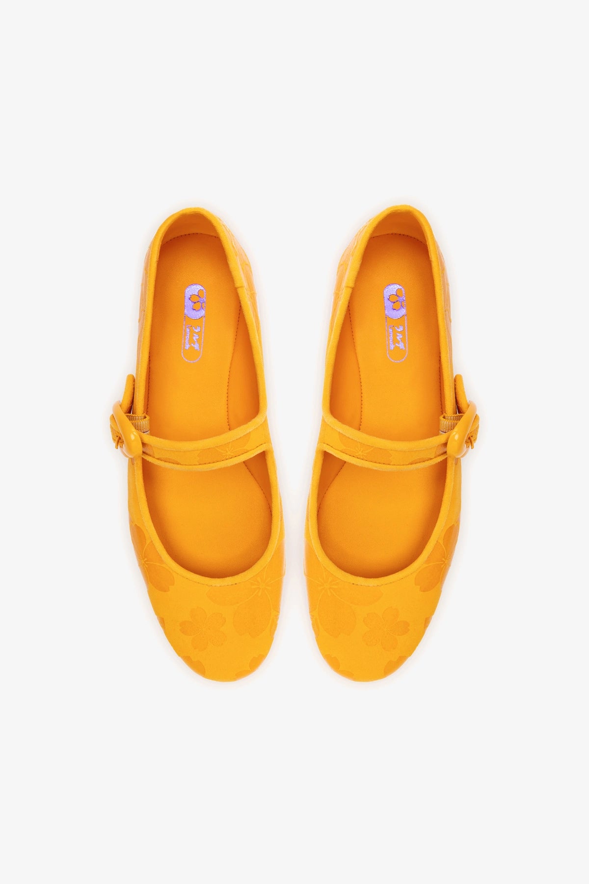 Verona Ballet Flat In Amber Sakura Printed Suede - Image 3