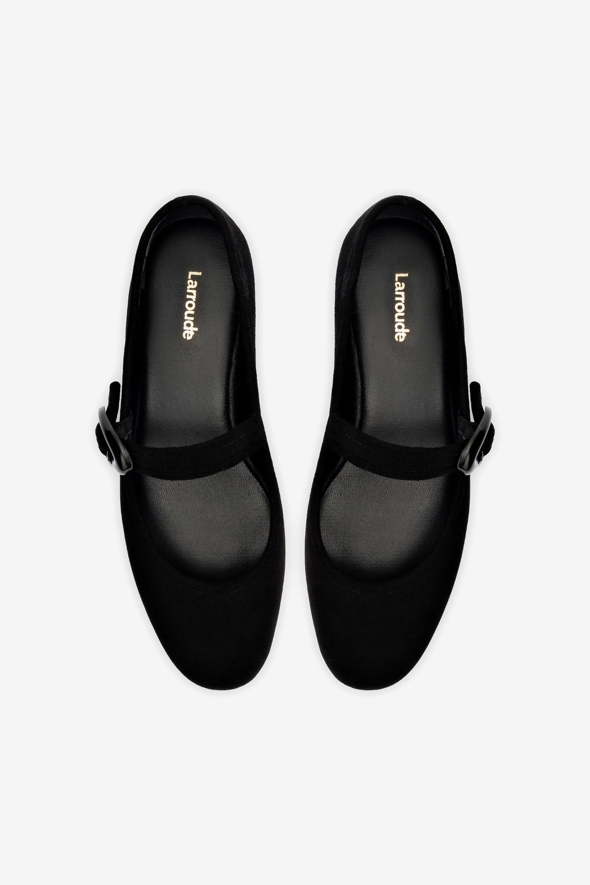 Verona Ballet Flat In Black Suede - Image 3