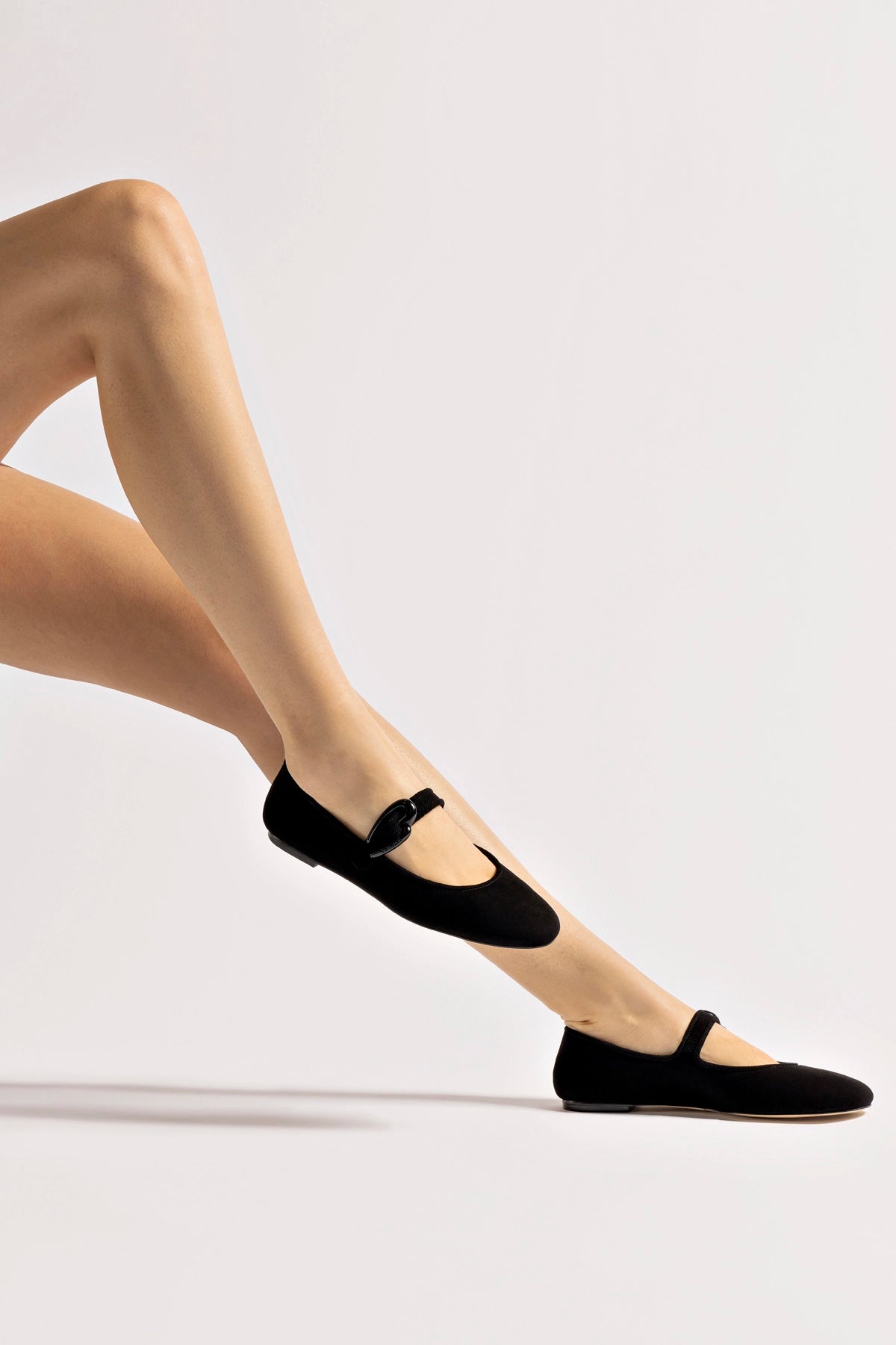 Verona Ballet Flat In Black Suede - Image 5