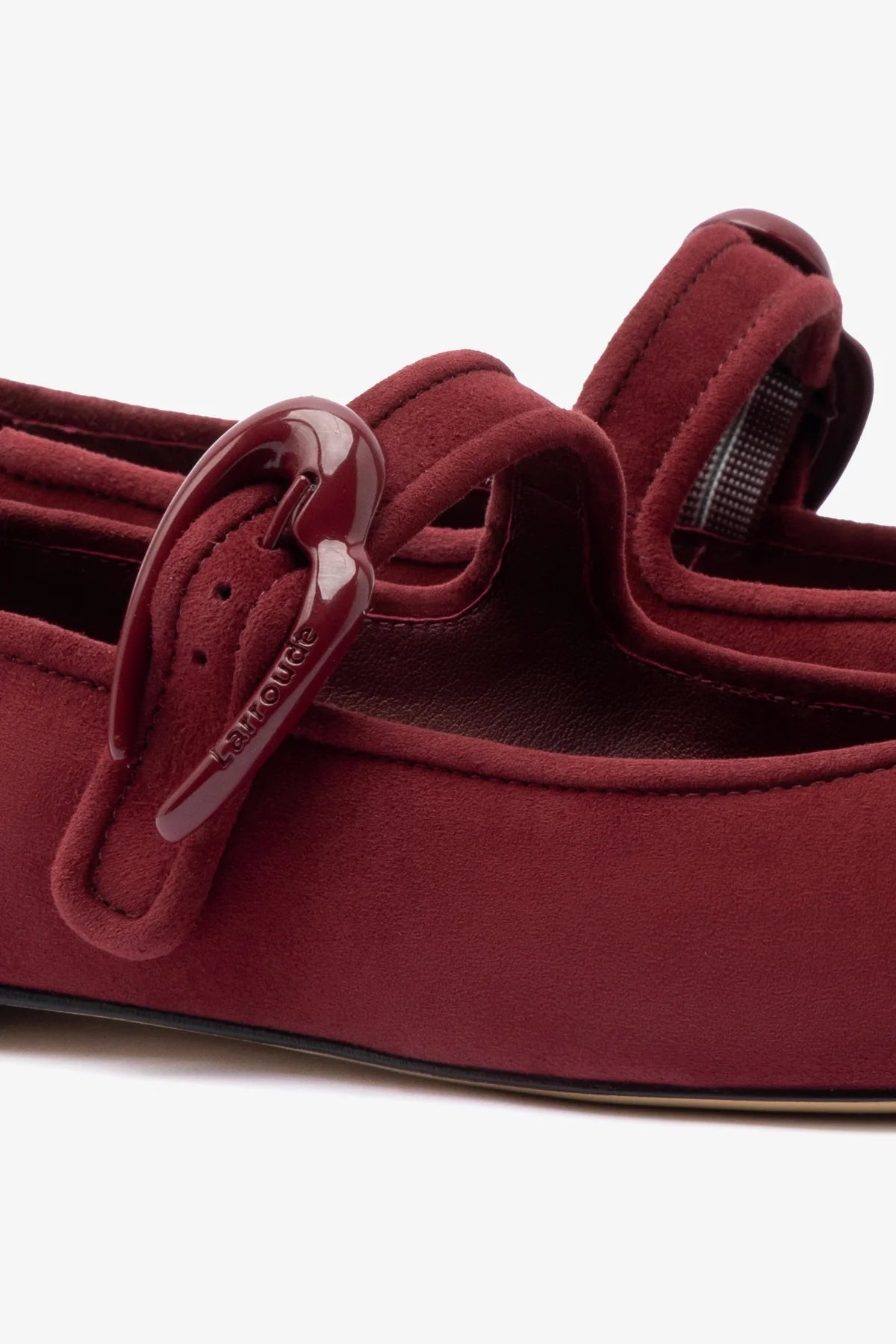 Verona Ballet Flat In Burgundy Suede - Image 4