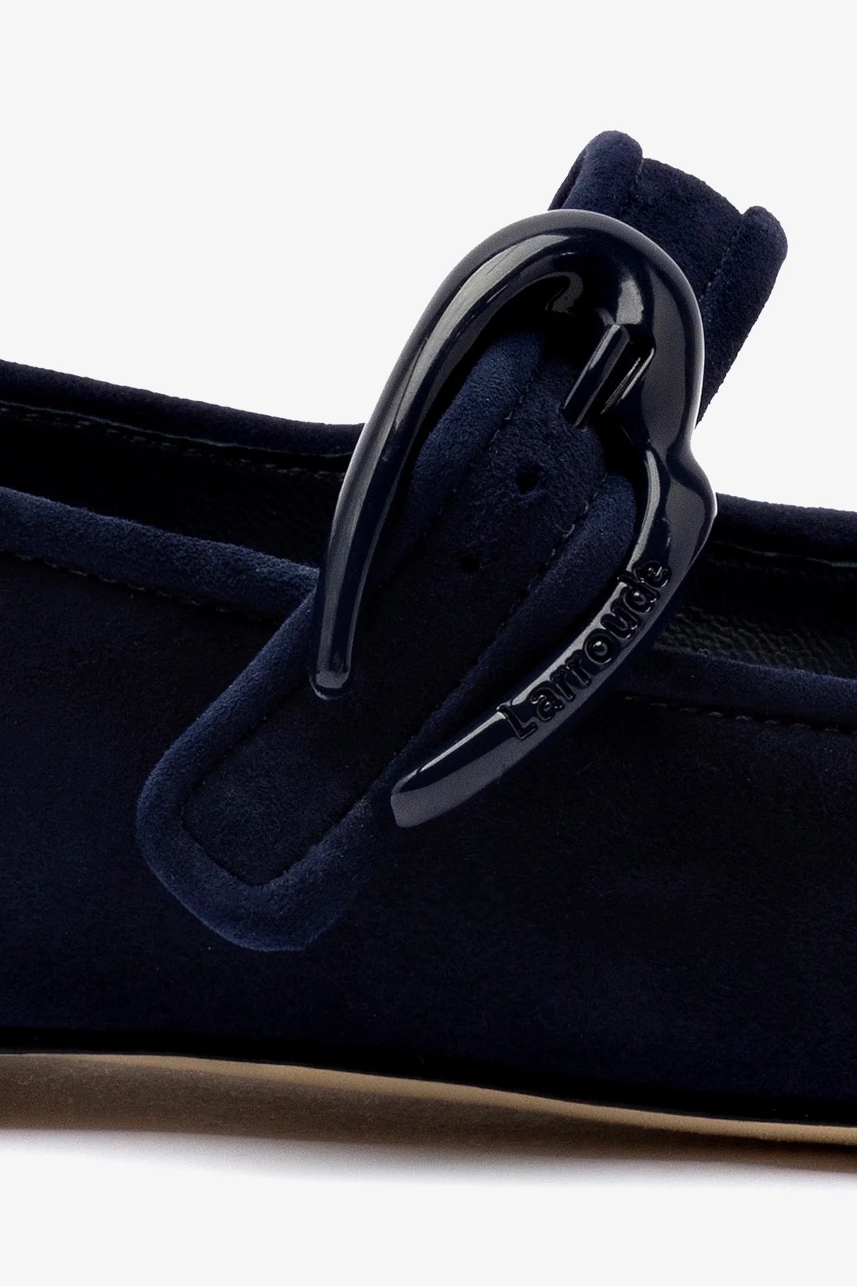 Verona Ballet Flat In Navy Suede - Image 4