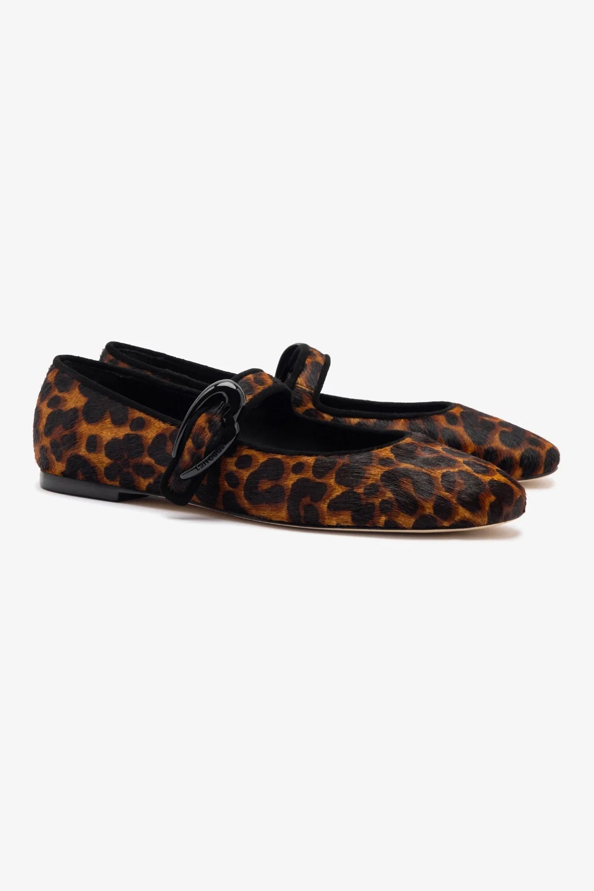 Verona Ballet Flat In Leopard Print Calf Hair - Image 2