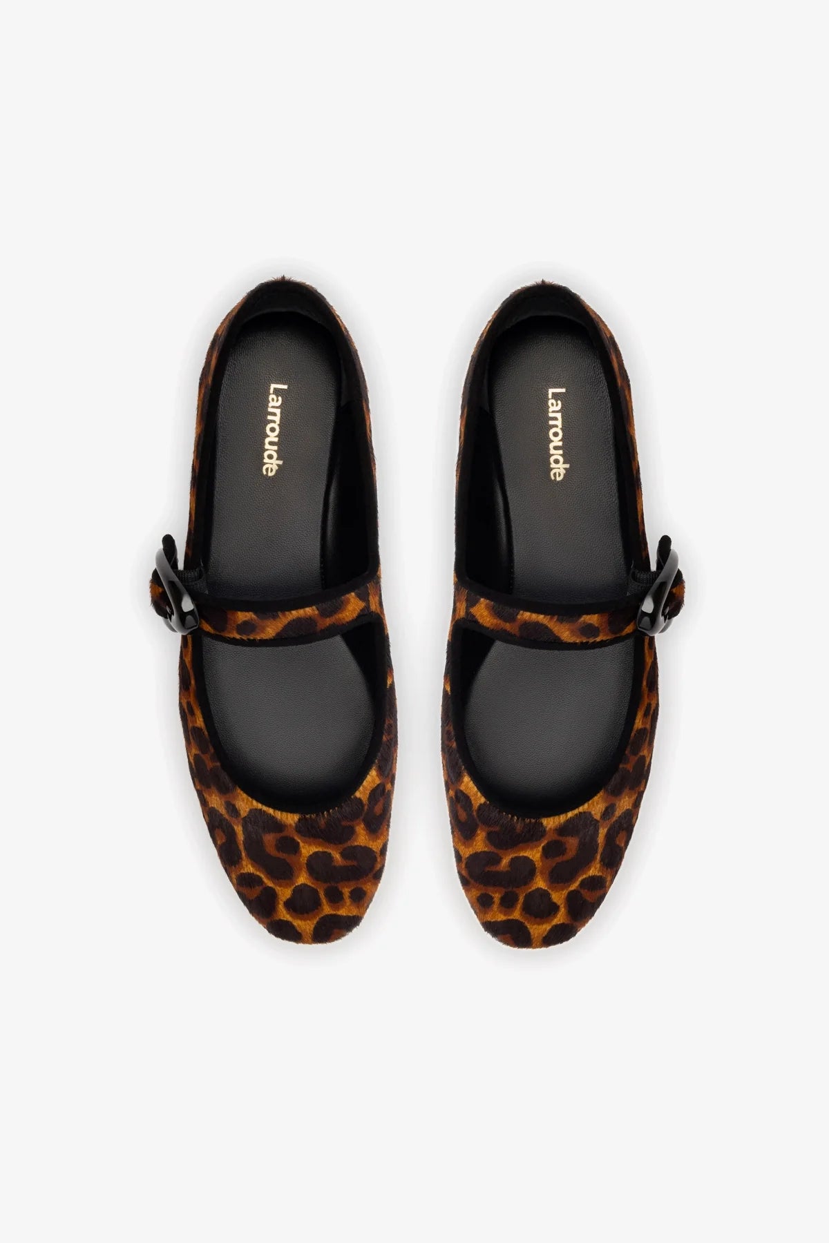 Verona Ballet Flat In Leopard Print Calf Hair - Image 3