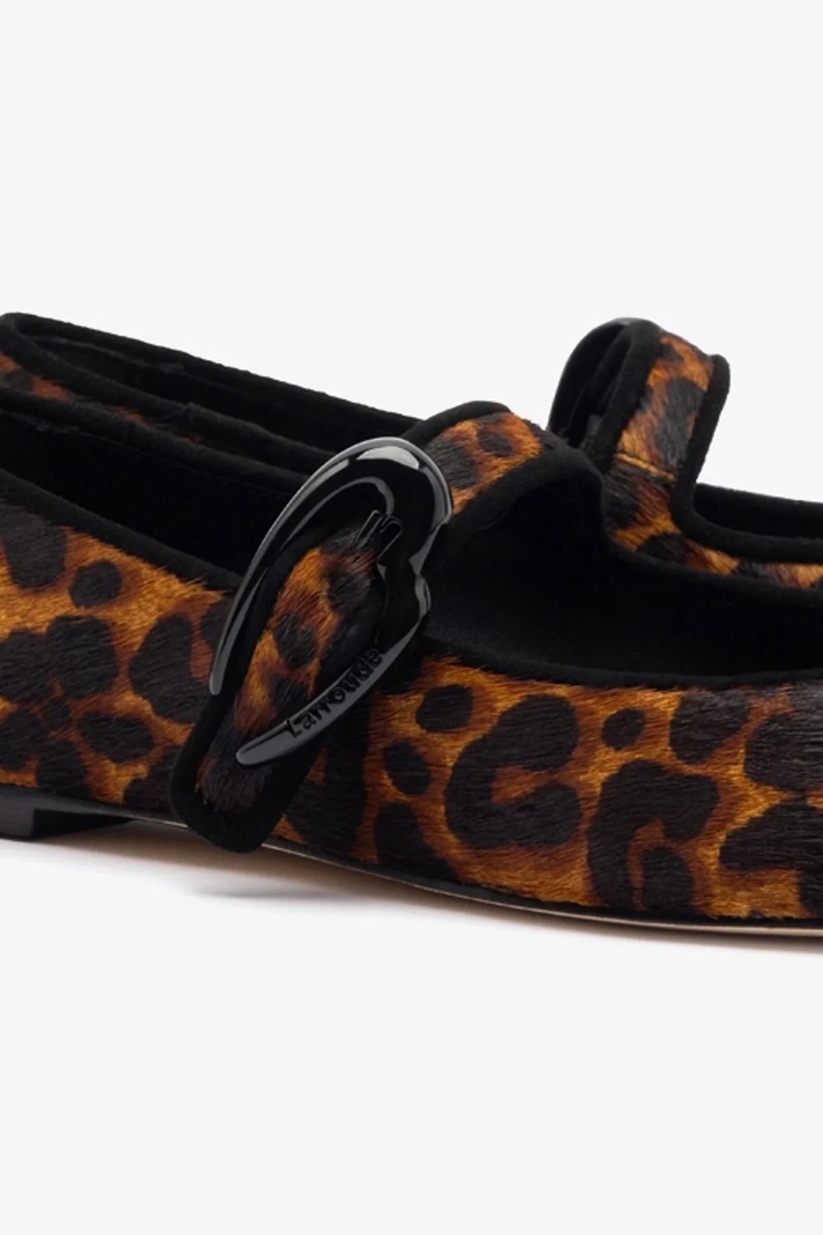 Verona Ballet Flat In Leopard Print Calf Hair - Image 4