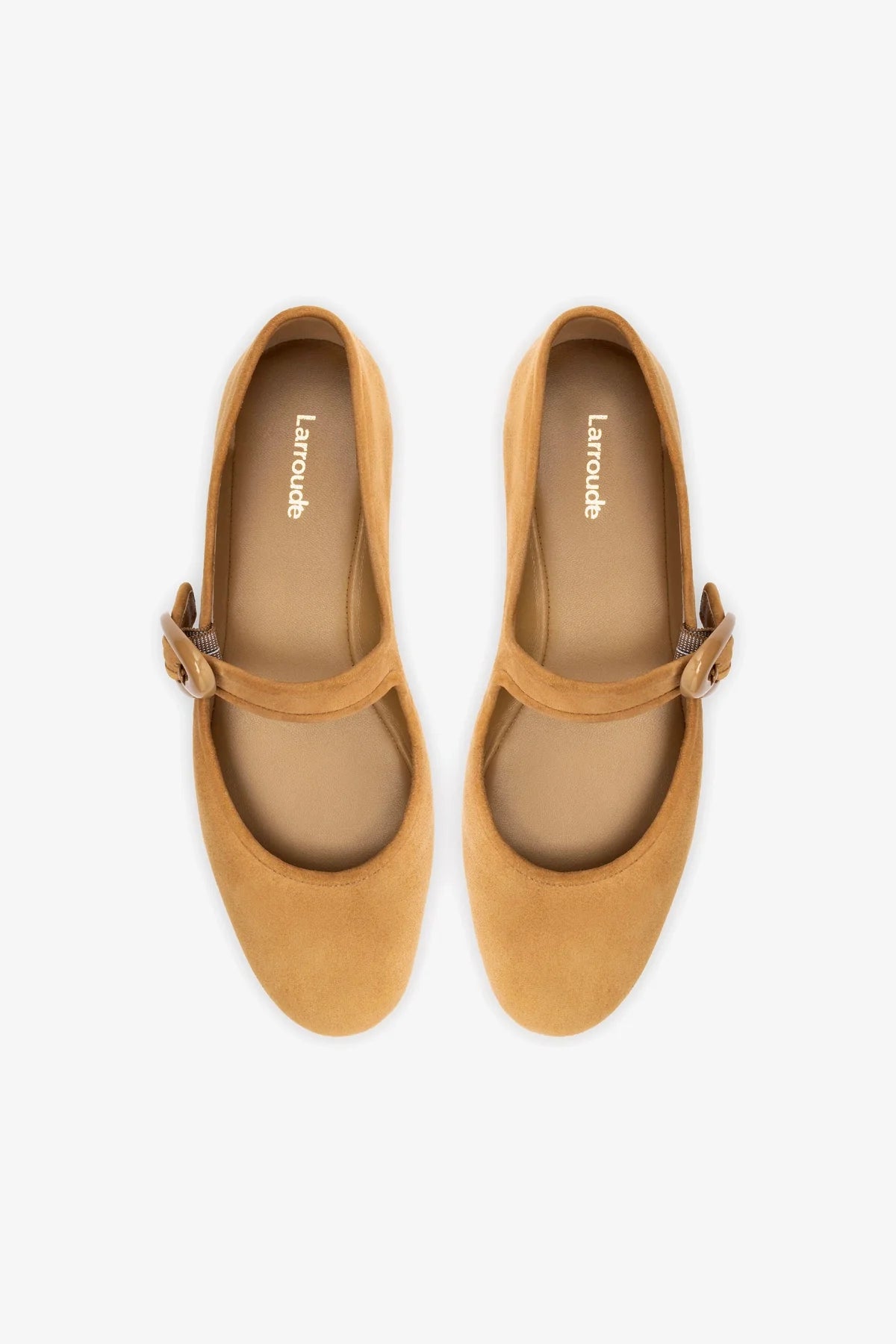 Verona Ballet Flat In Peanut Suede - Image 3
