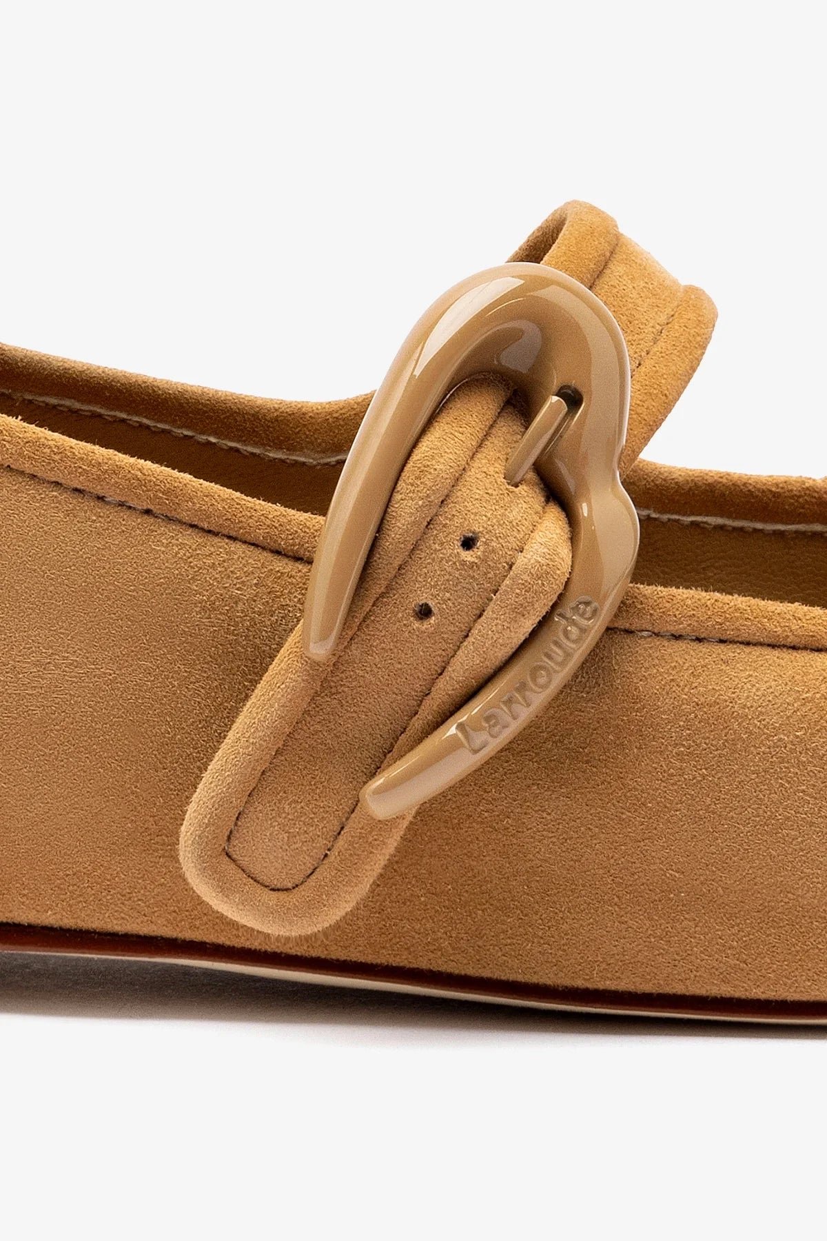 Verona Ballet Flat In Peanut Suede - Image 4