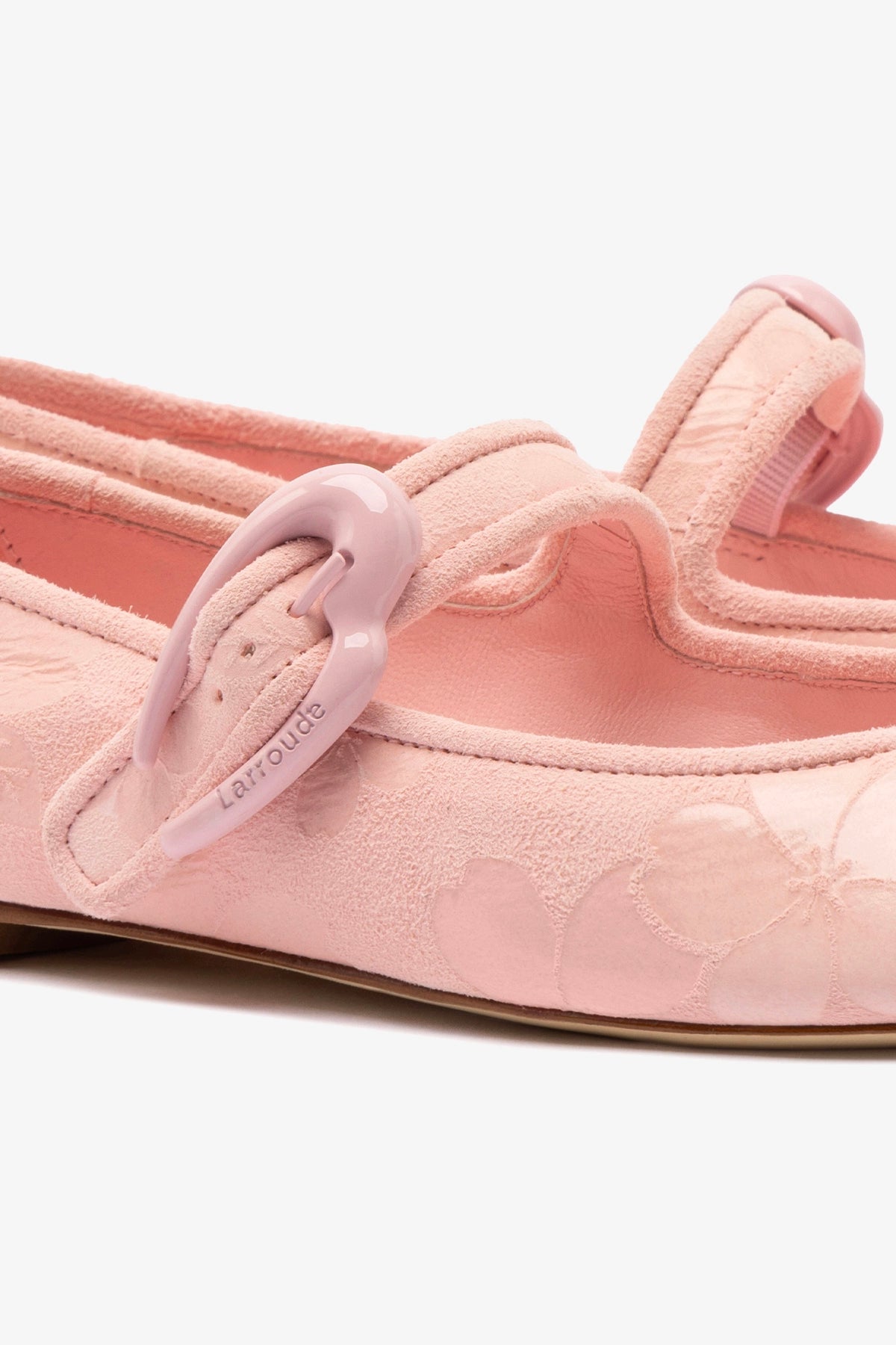 Verona Ballet Flat In Tulip Sakura Printed Suede - Image 4