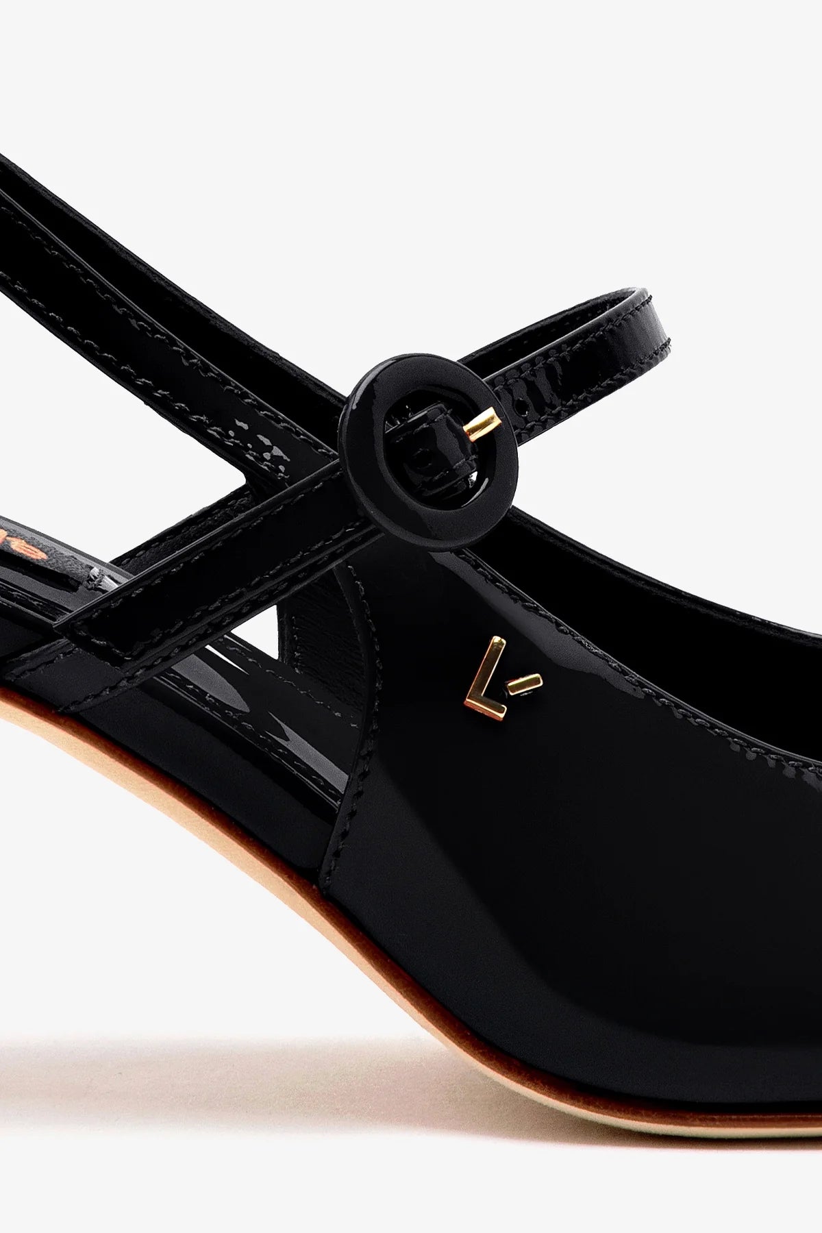 Georgina Pump In Black Patent Leather - Image 4