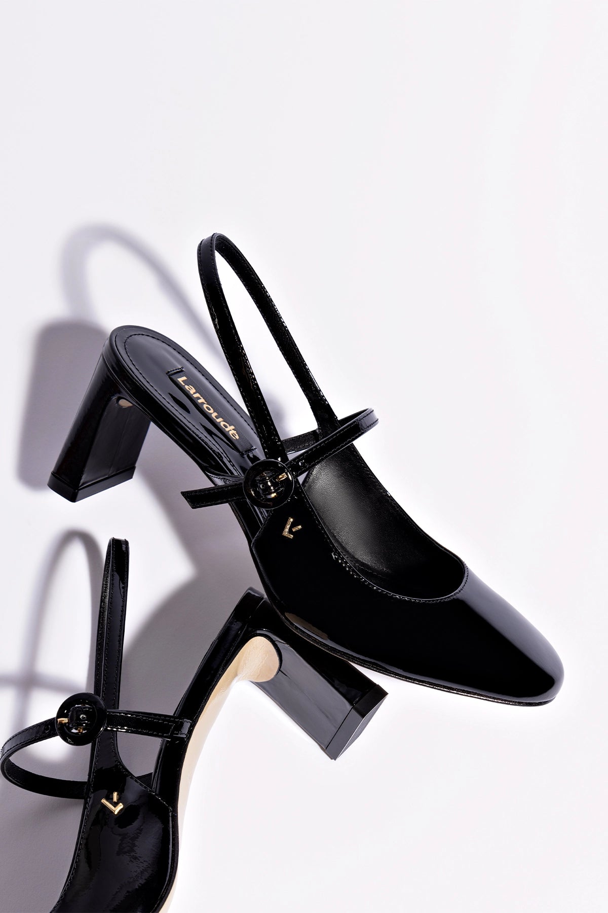 Georgina Pump In Black Patent Leather - Image 7