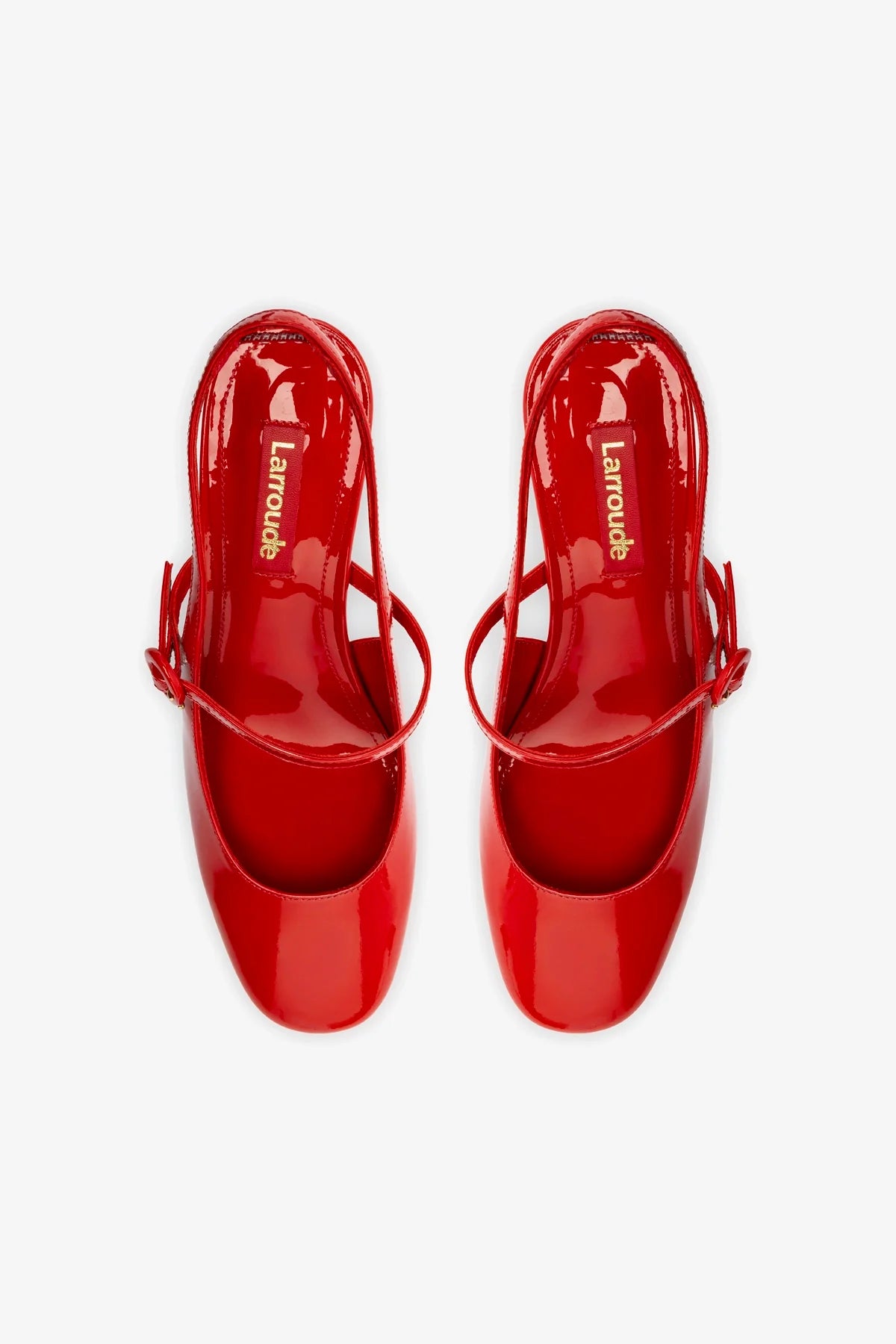 Georgina Pump In Scarlet Patent Leather - Image 3