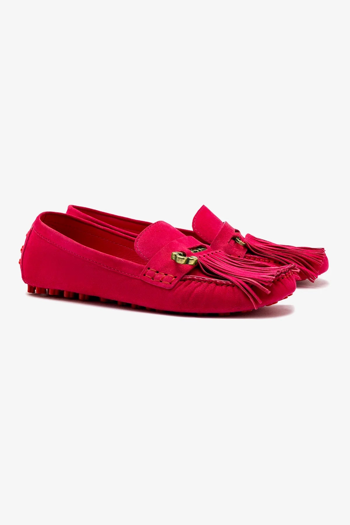 Joy Mocassin In Pink Suede - Image 2