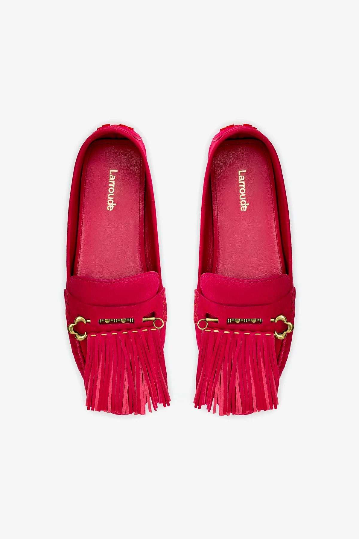 Joy Mocassin In Pink Suede - Image 3