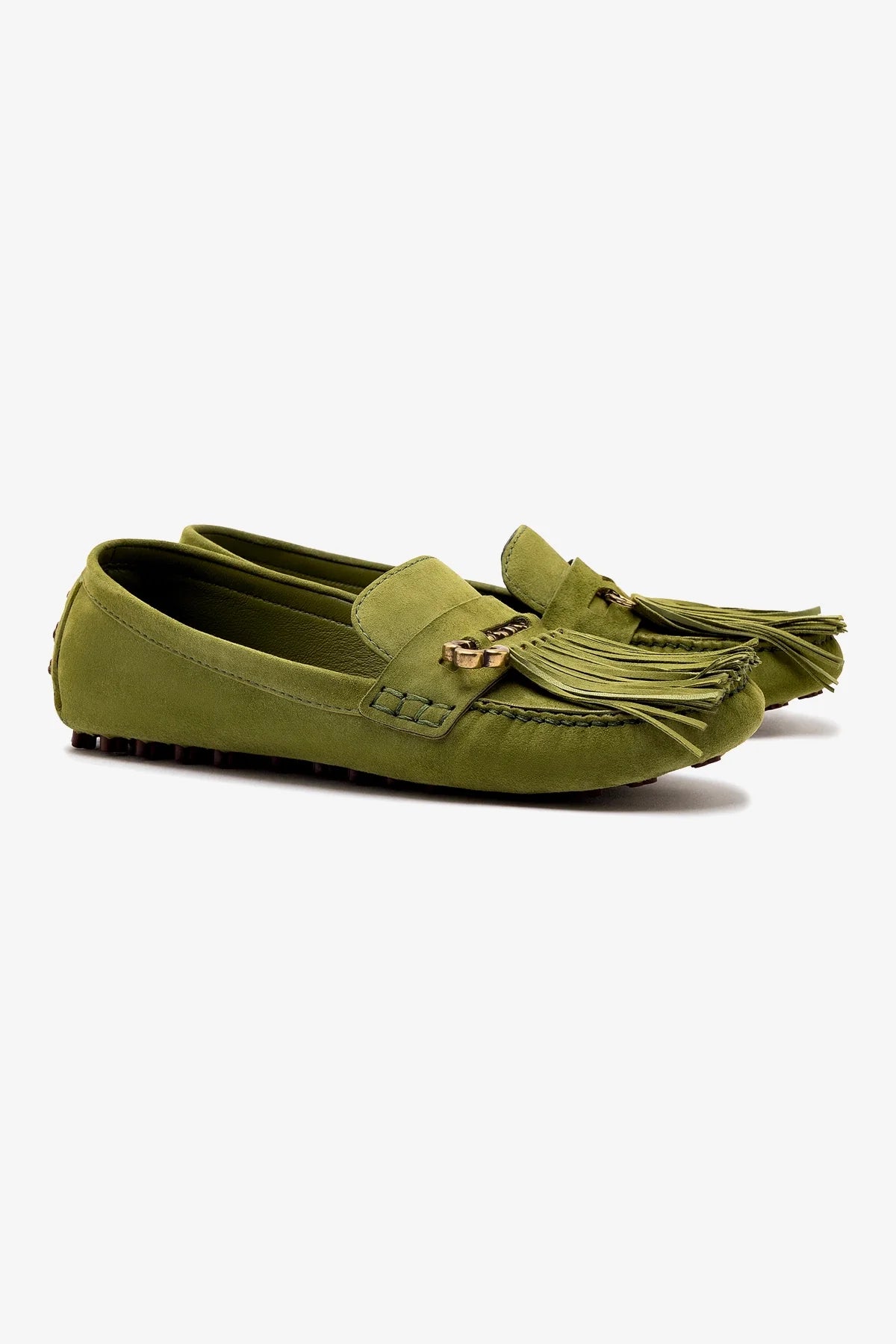 Joy Mocassin In Seaweed Suede - Image 2