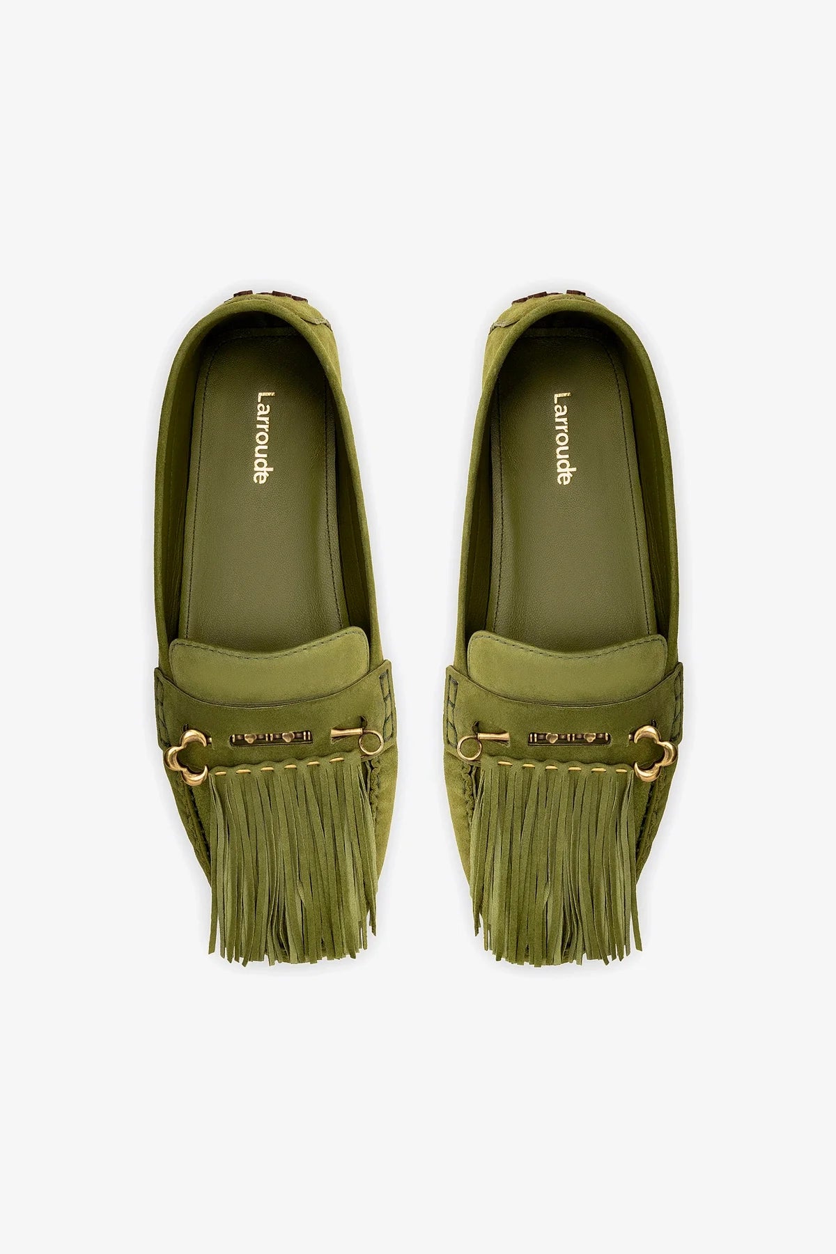 Joy Mocassin In Seaweed Suede - Image 3