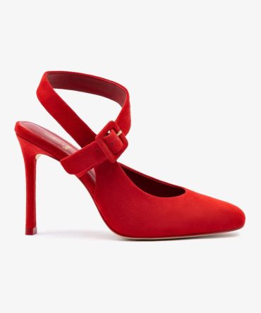 Deena By Larroudé Pump In Red Suede