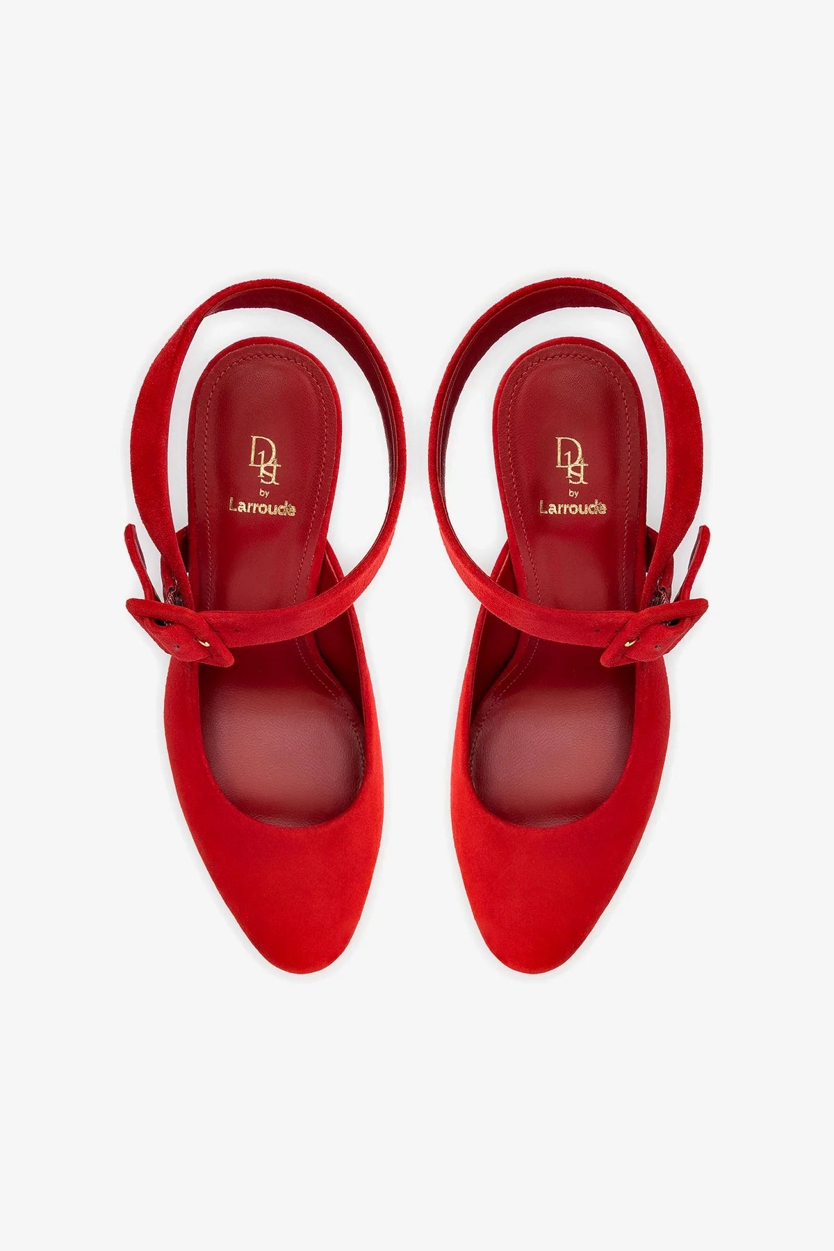 Deena By Larroudé Pump In Red Suede - Image 3