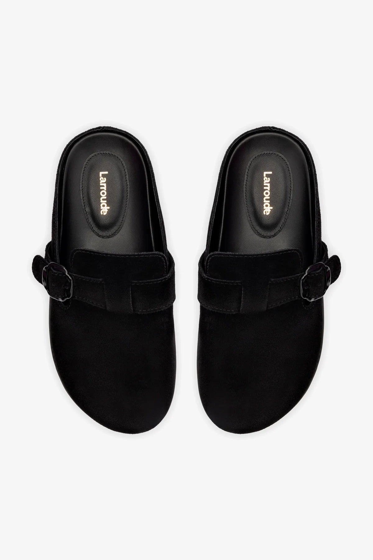 Milan Clog In Black Suede - Image 3