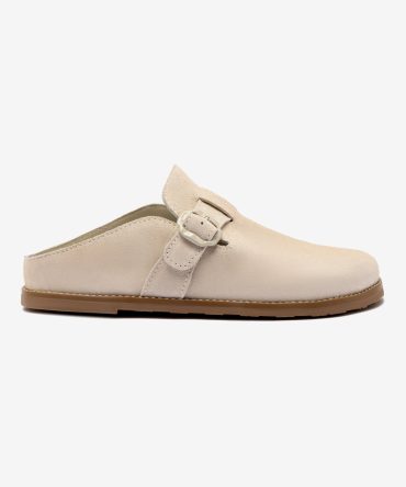 Milan Clog In Mushroom Grey Suede