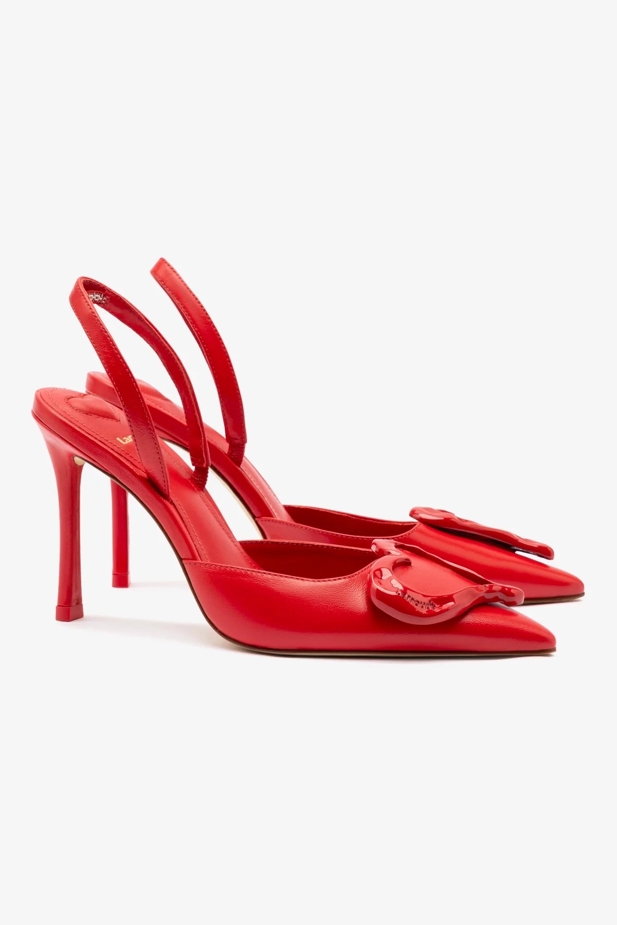 Amore Pump In Scarlet Leather - Image 2