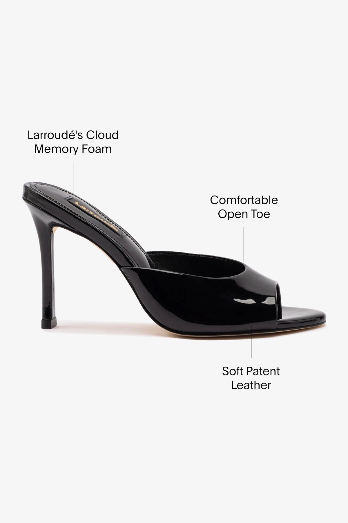 Jasmine Hi Mule In Black Leather - Image 6