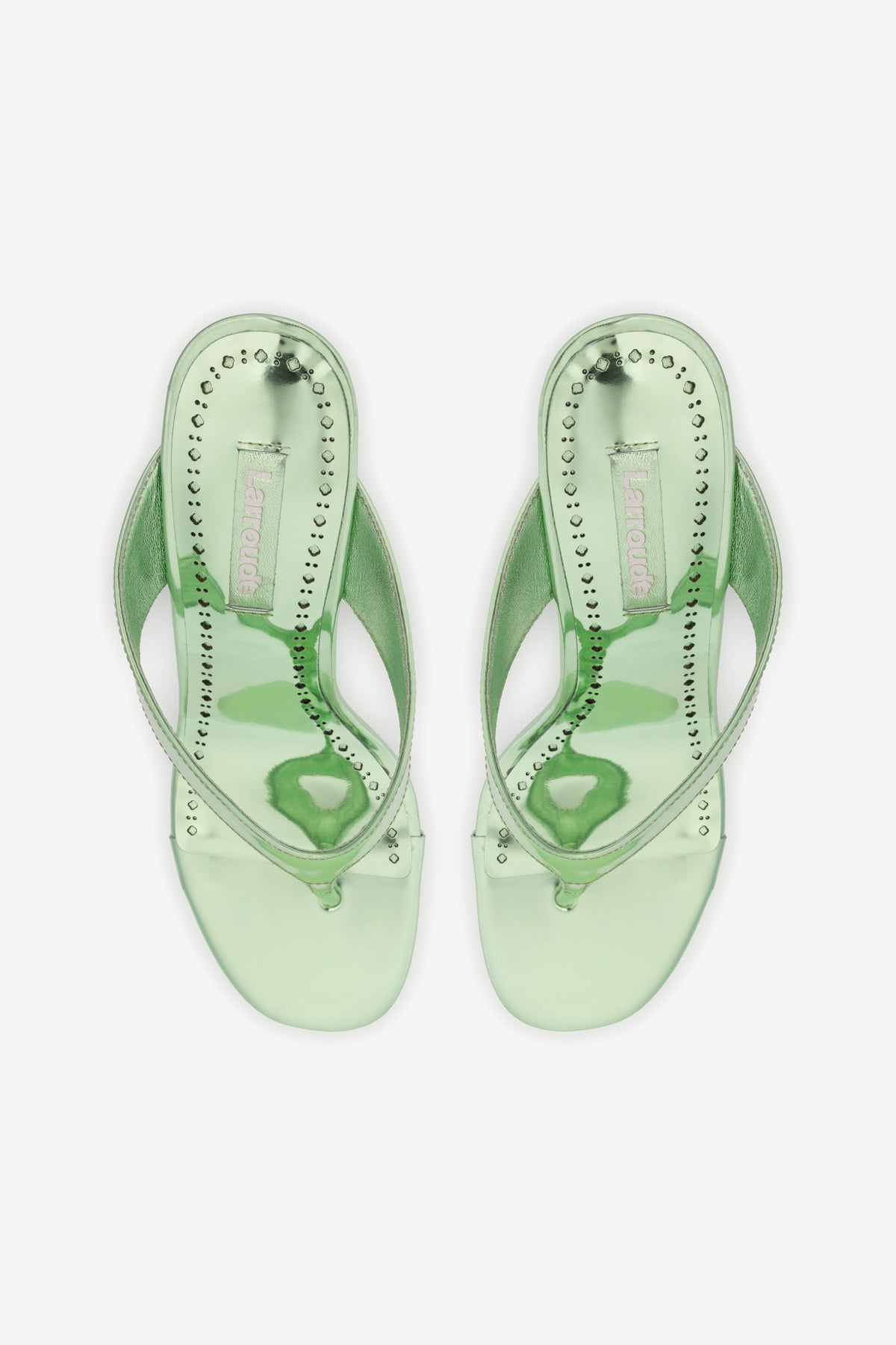 Gaia Wedge Sandal In Light Pear Specchio - Image 3