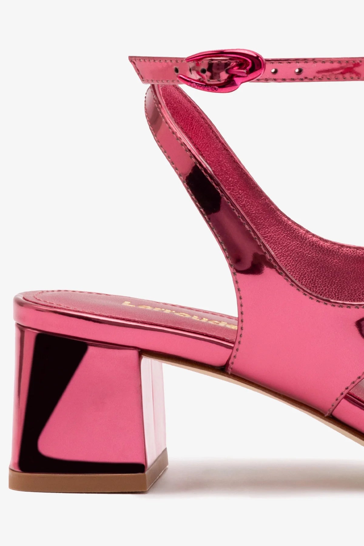 Gaia Block Sandal In French Rose Specchio - Image 4